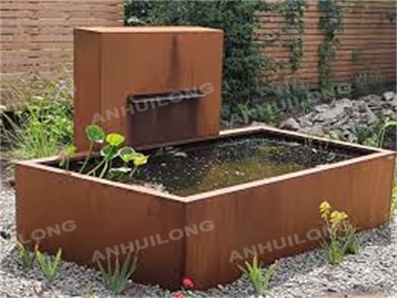 <h3>ADEZZ Corten Steel Fixed Pond Wall and Waterfall (6 sizes)</h3>
